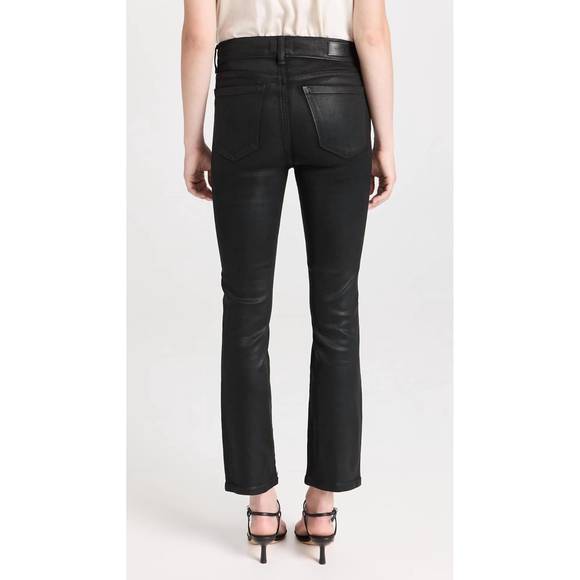 NEW DL1961 - WOMEN'S mara straight mid rise instasculpt ankle jeans in black - Picture 2 of 2